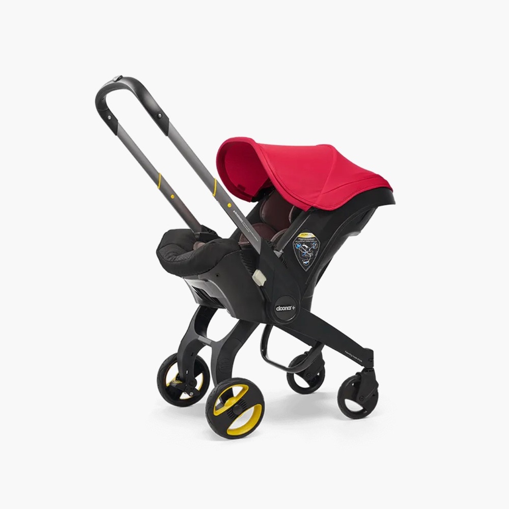 Doona Car Seat to Stroller in seconds
5-point harnessCanopy Color: Red